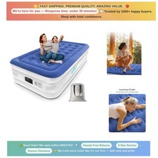 Compact Waterproof Blow Up Mattress with Quick Inflation for Camping Adventures