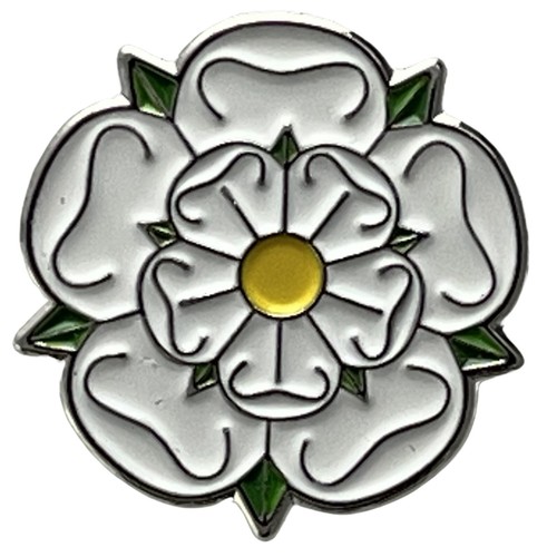 Yorkshire white rose lapel - yorkshire,