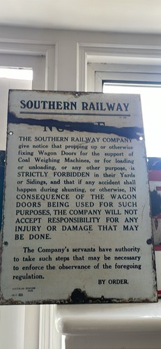 Original enamel sign - enamel,