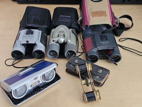 Job lot small binoculars - lot, of