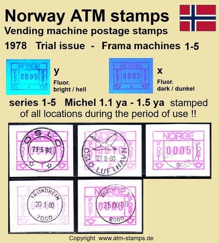 Norway atm stamps - atm, bright