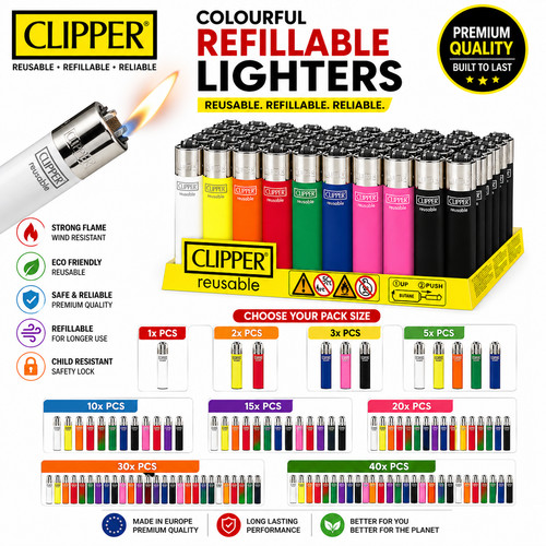 Clipper lighters colourful - clipper,