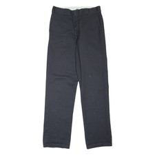 DICKIES Customised 874 Workwear Mens Trousers Black Regular Straight W32 L32