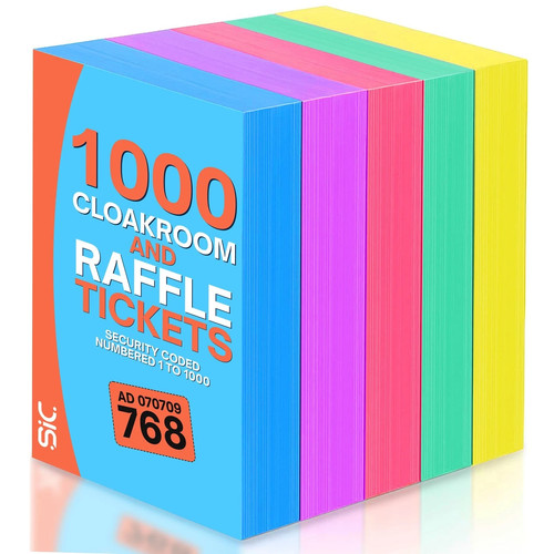 Raffle ticket books - 5x,
