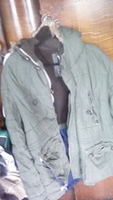 Matalan Mens Quilted/Padded Winter Fur Trim Hooded Softouch Coat Green Size XXL