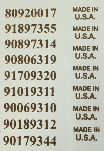 Usa guitar headstock decals - usa,