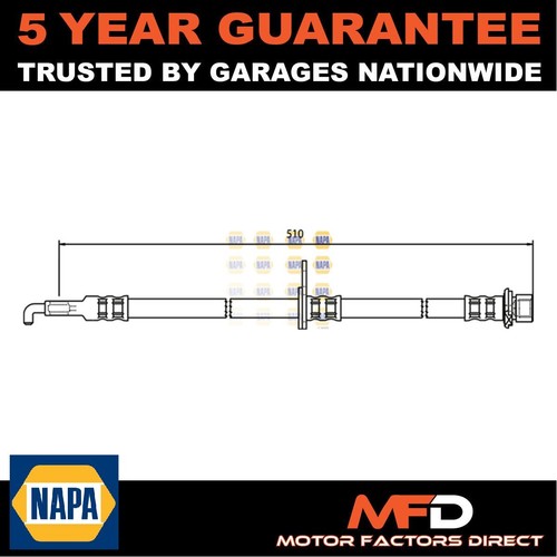 Brake hose front - left, napa