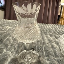 EDINBURGH CRYSTAL THISTLE PATTERN 6½" WATER GOBLETS / GLASSES
