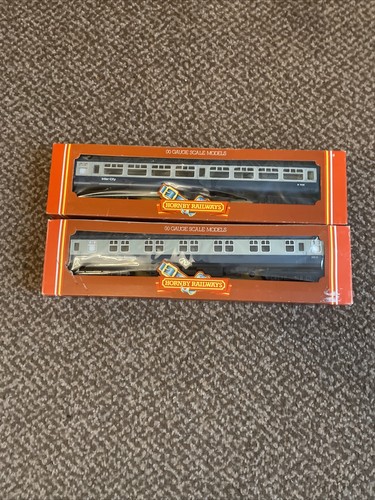 Hornby blue grey coaches - hornby,
