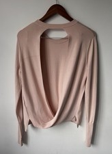 Designer Dion Lee (II) Open Backless Women’s Silk Jumper Size 8 Pale Pink