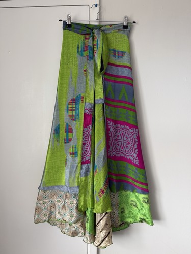 Double layer silk wrap maxi - double,