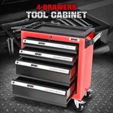 4-Drawer Plastic Top Rolling