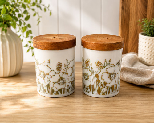 Hornsea pottery fleur salt and - pottery,