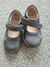Clarks Girls First Shoes Grey