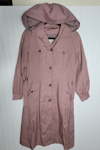 Vintage pink trench coat - trench,