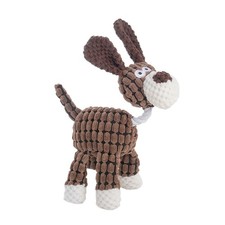 Pet Toys, Donkey-Shaped Corduroy Chew Toys, Plush Teething Dog Toys, Pet9802