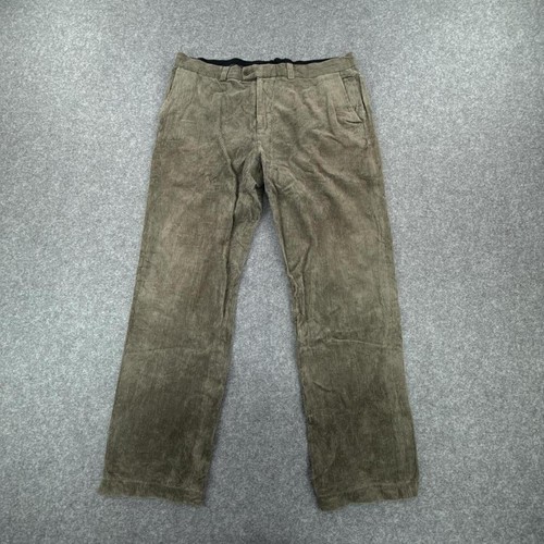 Grey green corduroy trousers