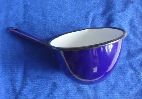 Cobalt blue milk pan enamel - cobalt,