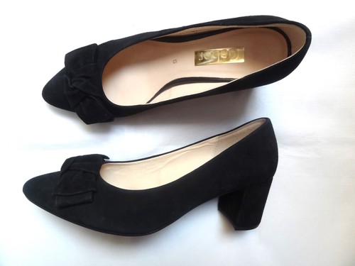 Gabor black shoes real - , suede