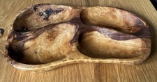 Wooden Divided Serving Dish ~