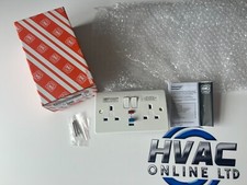 MK K6231 WHI 2 gang 13A TWIN