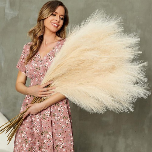 Faux pampas grass decor - faux,