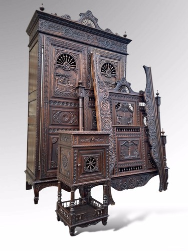 Antique french breton - antique, bedroom