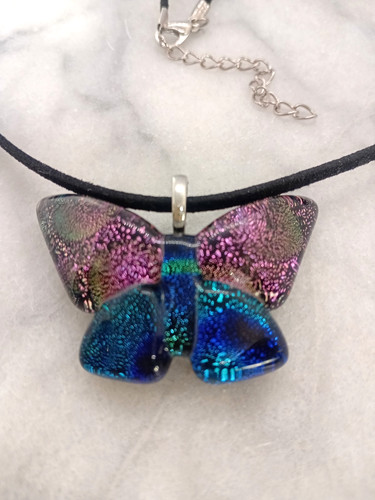 Dichroic glass butterfly - dichroic,