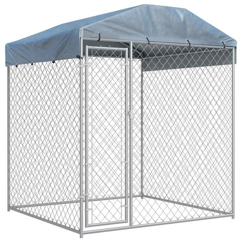 Dog kennel silver - dog,
