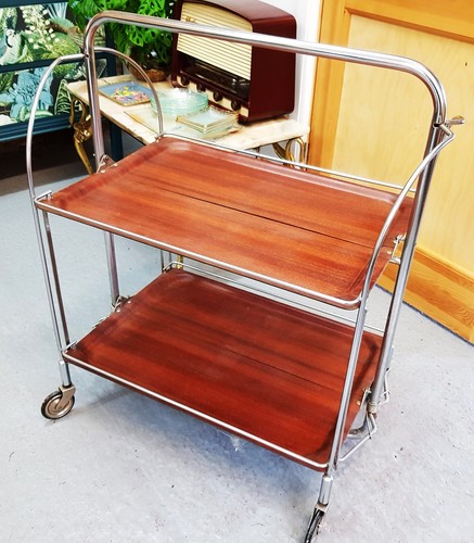 Vintage retro chrome folding - chrome,