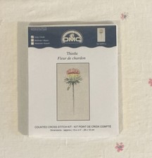 DMC Thistle Embroidery Kit 14 Count Counted Cross Stitch - Pretty