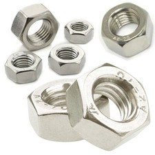 HEXAGON  FULL NUT A2 STAINLESS STEEL M2 M2.5 M3 M4 M5 M6 M8 M10 M12 M14 M16 M20