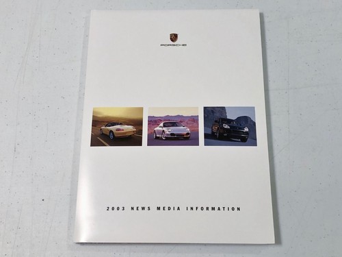 2003 porsche press kit - porsche,