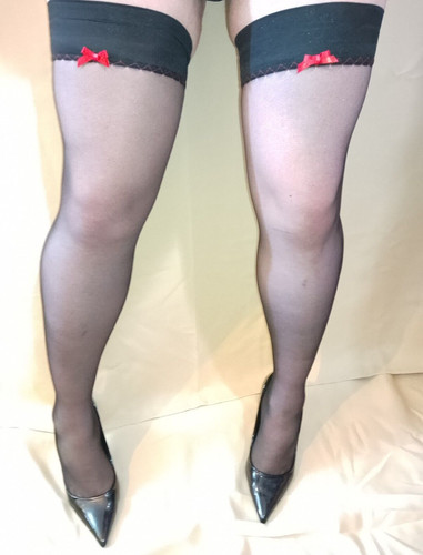 Black holdup stockings - holdup, sheer