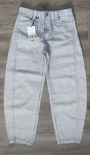 Zara Barrel Leg Jeans Crushed