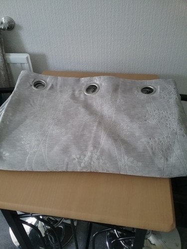 Silver grey embroidered eyelet - grey,