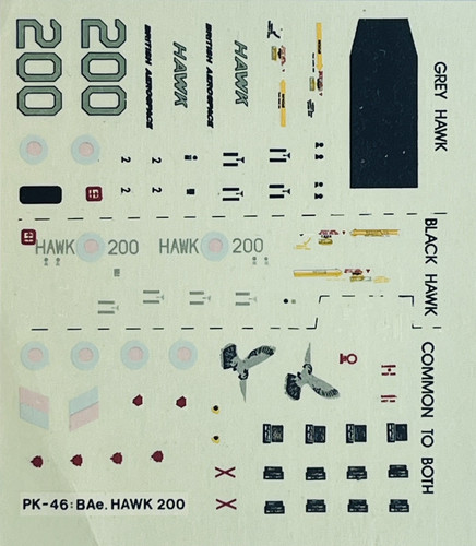 Decals bae hawk 200 matchbox - hawk,