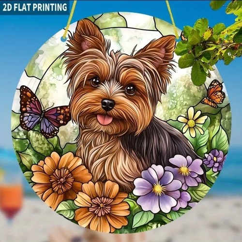Yorkshire terrier suncatcher - suncatcher,