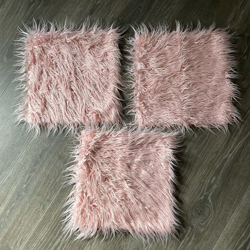 Set faux fur pink - set, of