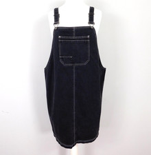 Tu Black Denim Pinafore Dress