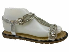 Womens Ladies Flat Diamante