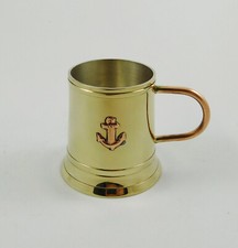 Navy Rum Tot Tankard Brass &