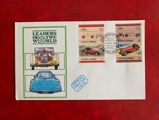 TUVALU FUNAFUTI 1987 FDC CLASSIC CARS JAGUAR SS 100 1936 TRIUMPH TR3A 1957