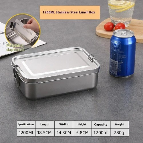 Stainless steel bento lunch - stainless,