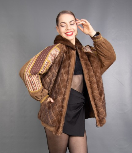 17626 glamorous real mink coat - 17626,