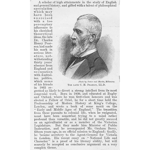 Charles henry pearson - charles,