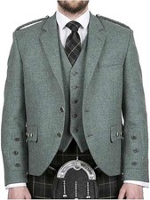 Lovat Green Argyle Kilt Jacket