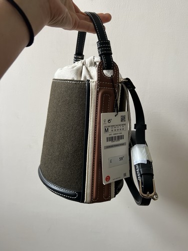 Bnwt zara khaki felt - zara,