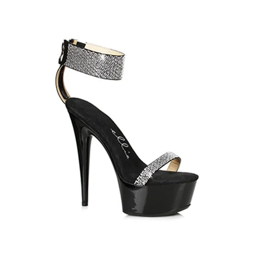 Ellie heel black platform - black,