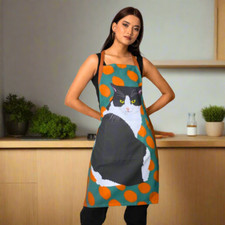Black & White Cat Apron Men